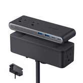 Anker Nano front view showing ports and surge protection, tidy charging benefit