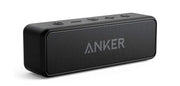 Anker Soundcore 2 front view showing speaker grille and stereo drivers for clear audio