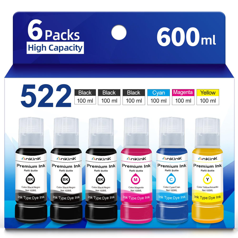 Ankink frente del paquete 6 botellas 522 alta capacidad beneficios de volumen