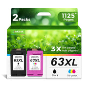 Ankink 63XL front packaging showing high-yield black and tri-color cartridges benefit reliability