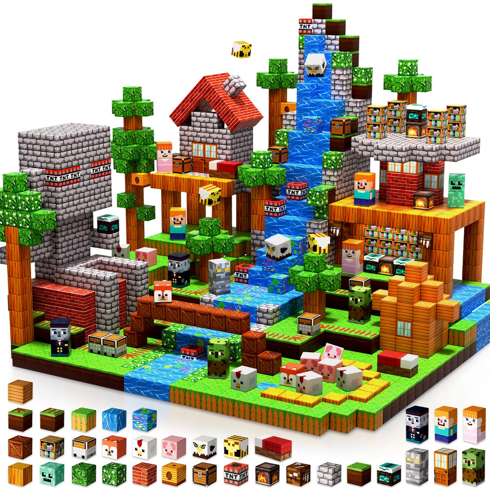 Annexfun front packaging showing 300 magnetic blocks and benefits