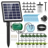 AnseTo vista frontal del kit de riego solar con componentes visibles y foco en facilidad