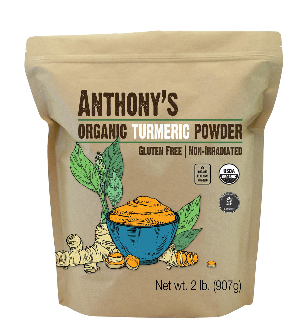 Anthony's paquete frontal mostrando 2 lb y sello USDA Organic, claridad del producto