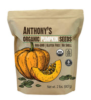 Anthony's front packaging showing 2 lb bag, clear label and organic badge for trust