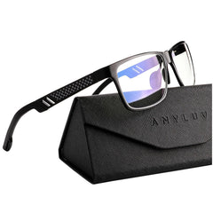 ANYLUV front view black frame showing clean minimalist design and lightweight comfort
