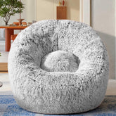 Aodenge front view plush bean bag chair showing cozy seating and supportive shape