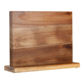 Aomiesen front view acacia wood block showing neat knife storage and space saving