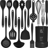AOTHOD front packaging showcasing the full utensil set and included holder benefits