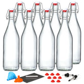 AOZITA front view of full 8-pack bottles showing included accessories benefit organization
