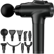 APHERMA pistola de masaje frontal mostrando diseño y acabado profesional