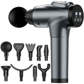 APHERMA pistola de masaje vista frontal mostrando diseño ergonómico y potencia