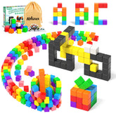 Apluses front packaging showing 54 magnetic cubes and benefits
