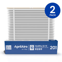 AprilAire pleated media close-up highlighting increased surface area for better capture