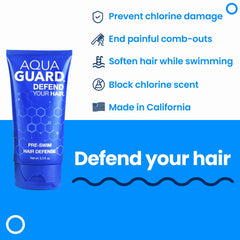 AQUA GUARD textura cremosa en la mano demostrando fácil absorción y aplicación