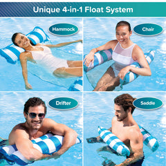 Aqua LEISURE Monterey persona usando el flotador para relajarse