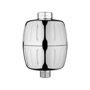 AquaBliss SF500 chrome front view showing sleek design and easy install benefit