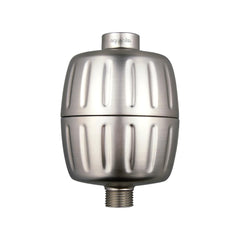 Aquabliss SF500 frontal en níquel cepillado mostrando ajuste universal y apariencia duradera