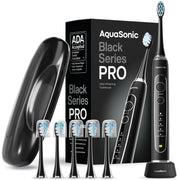 Aquasonic Black Series PRO front view showing sleek handle and controls for easy use