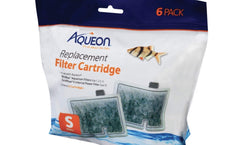 Aqueon cartucho de filtro frontal paquete seis, muestra limpieza rápida
