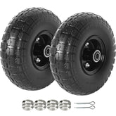 AR-PRO front view of assembled 10 inch wheel showing durable rim and tread for quick replacement