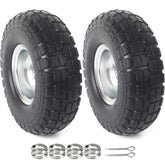 AR-PRO front view of 10 inch tire and wheel pair showing durable construction and reliability