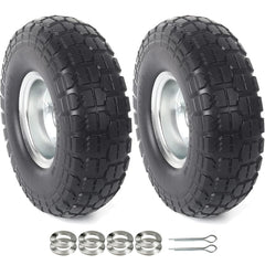 AR-PRO front view of 10 inch tire and wheel pair showing durable construction and reliability