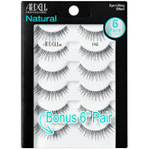 Ardell empaque frontal 110 mostrando seis pares, beneficio: almacenamiento múltiple
