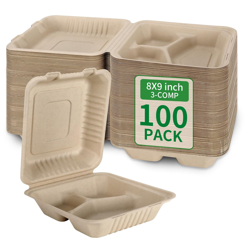 Aricsen front packaging showing 100-count compostable containers and bulk value