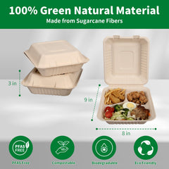 Aricsen top view displaying three compartments and organized food arrangement