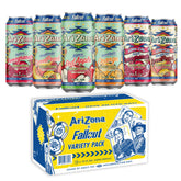 AriZona front view of the 12-pack showcasing flavor variety and portable energy