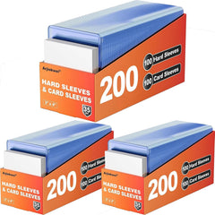 Arjiekwei front packaging showing bundled hard and soft sleeves for clear protection