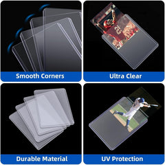 Arjiekwei sleeve in use with a baseball card illustrating bend protection for collectors