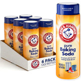 Arm & Hammer frente del shaker mostrando dosificador preciso y manejo fácil