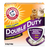 Arm & Hammer front packaging showing 6.4kg tub and clear benefits