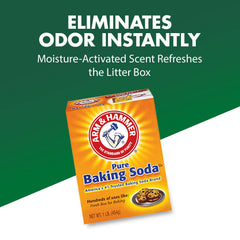 Arm & Hammer aplicación en arenero espolvoreando para mantener frescura