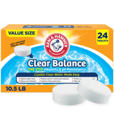 ARM & HAMMER front packaging showing 24 tablets and clear benefits
