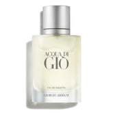 Armani Beauty frasco frontal mostrando diseño elegante y frescura