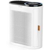 AROEVE vista frontal del purificador blanco mostrando diseño compacto y potencia