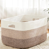 Artfeel cesta frontal rectangular mostrando capacidad y estilo decorativo