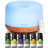 ASAKUKI diffuser front view showing sleek design and long runtime benefit