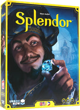 Asmodee Splendor front box view showing cover art and quick appeal