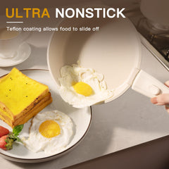 Astercook detachable handle close-up demonstrating secure lock and easy release