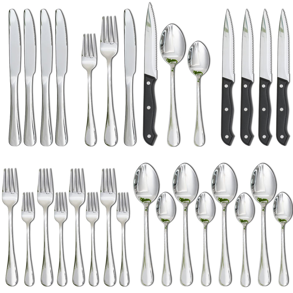 Astercook vista frontal del conjunto 24 piezas con brillo y equilibrio