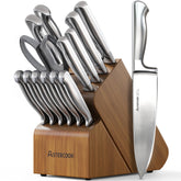 Astercook front view of full 15-piece set showing neat storage and quick access
