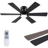 Asyko ventilador frontal negro mostrando diseño moderno y ahorro de espacio