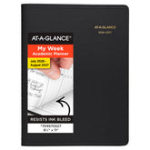 AT-A-GLANCE frontal tapa negra resistente y profesional