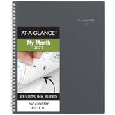 AT-A-GLANCE portada gris frontal, aspecto profesional y protección