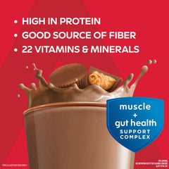 Atkins detalle de etiqueta nutricional destacando 30 g de proteína y 2 g carbohidratos netos