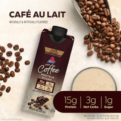 Atkins textura cremosa del batido con sabor a café para sabor auténtico