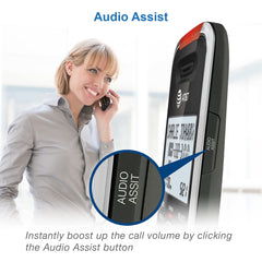 AT&T base station rear view highlighting ports and sturdy antenna for extended range